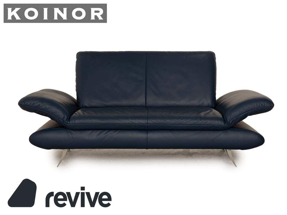 Koinor Rossini Leder Zweisitzer Blau manuelle Funktion Sofa ✨