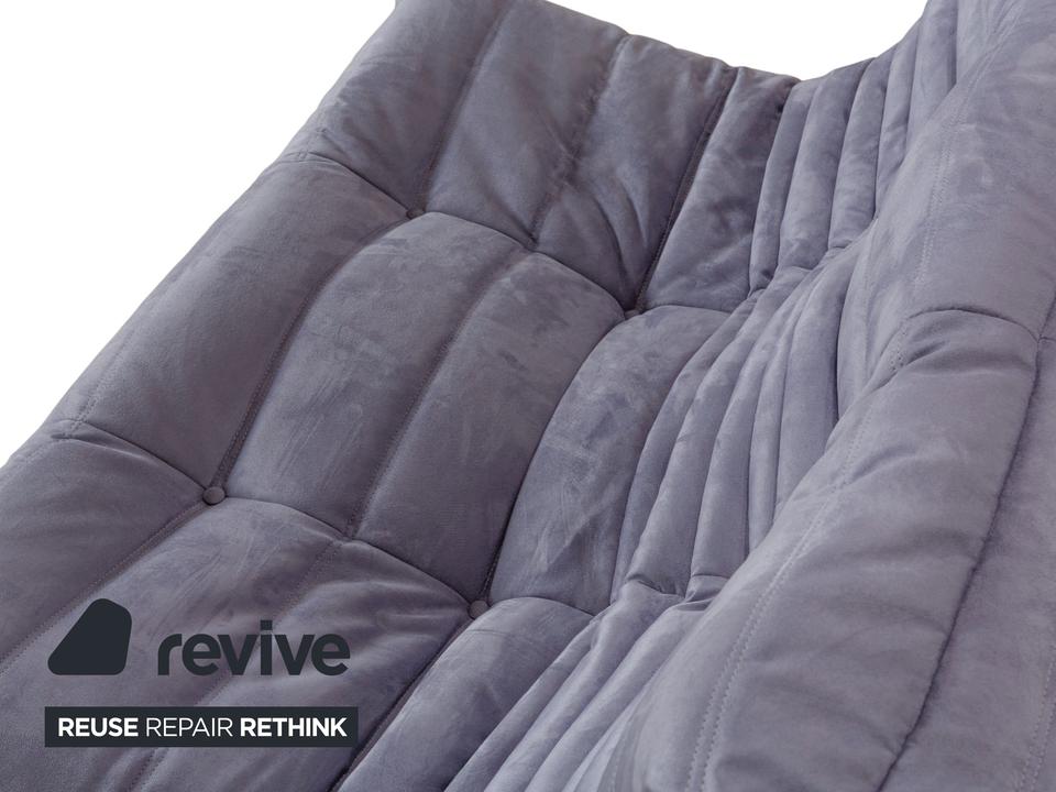 Ligne Roset Togo Stoff Zweisitzer Grau Denver 391 Sofa Couch ✨ – Bild 5