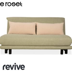 Ligne Roset Multy Dreisitzer Stoff Hellgrün Beige manuelle ✨