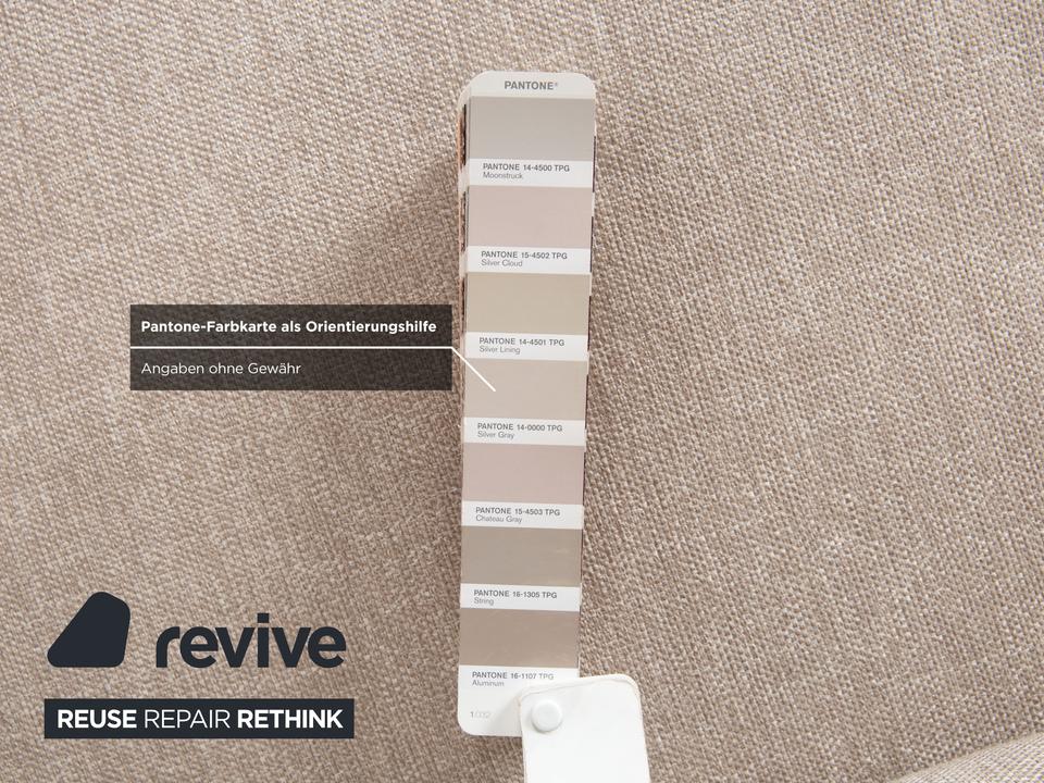 Contur Enna Stoff Ecksofa Beige Sofa Couch – Bild 5