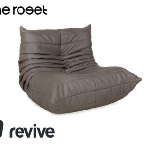 Ligne Roset Togo Textilleder Vegan Sessel Grau Neubezug ✨