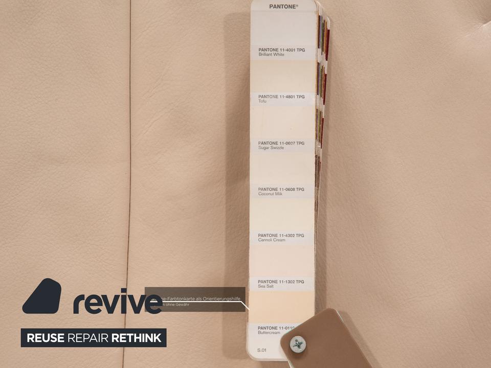 Koinor Rossini Leder Sofa Creme Zweisitzer Couch Funktion ✨ – Bild 7