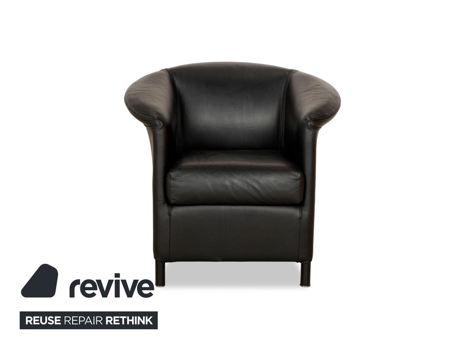 Wittmann Aura Leder Sessel Schwarz – Bild 9