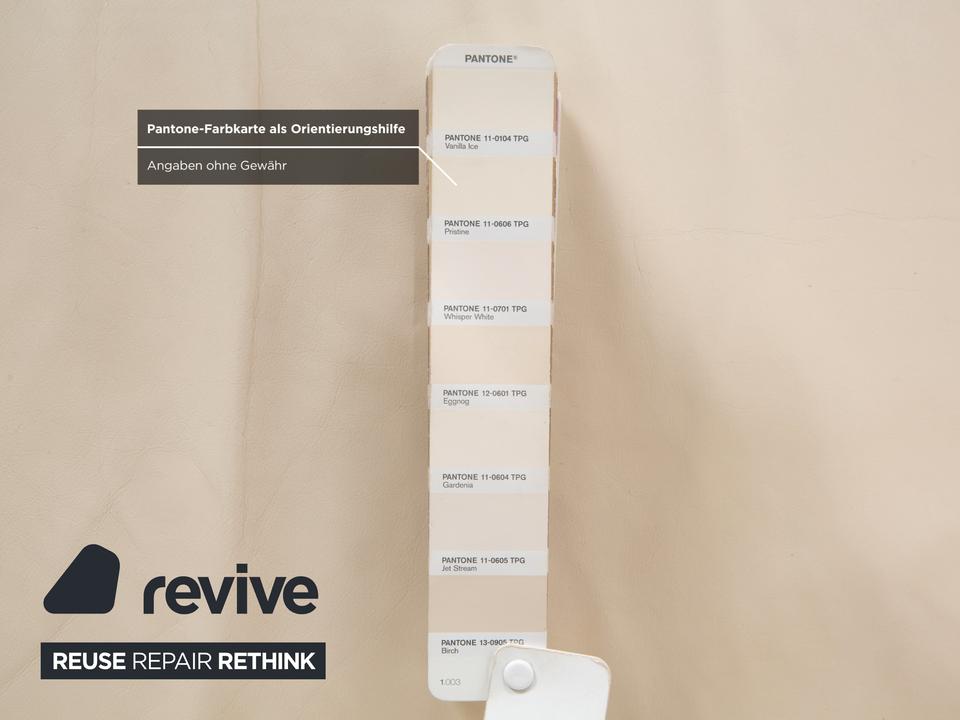 Koinor Rivoli Leder Dreisitzer Creme manuelle Funktion Sofa Couch – Bild 9