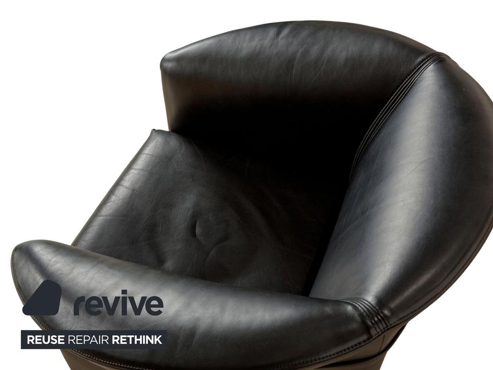 Wittmann Aura Leder Sessel Schwarz – Bild 4