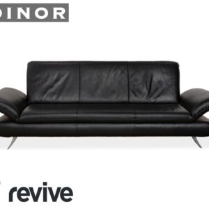 Koinor Rossini Dreisitzer Leder Sofa Dunkelblau manuelle