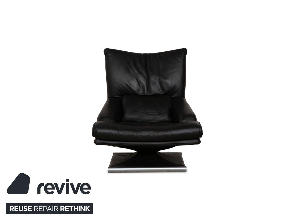 Rolf Benz 6500 Leder Sessel Schwarz manuelle Funktion ✨ – Bild 10