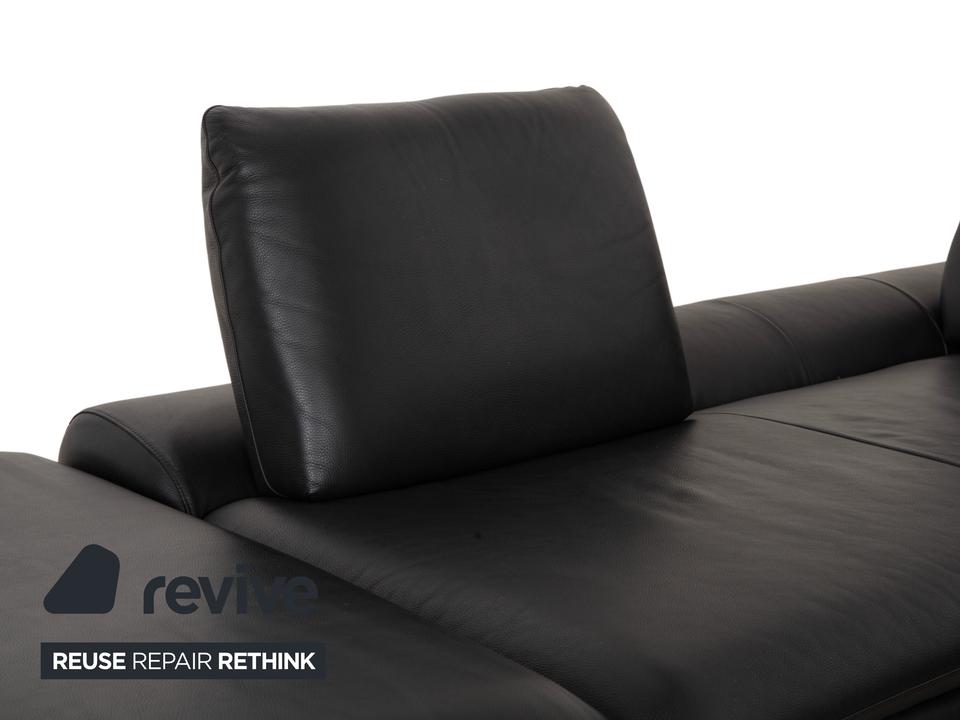 Willi Schillig Loop Leder Ecksofa Schwarz Anthrazit Sofa Couch – Bild 6