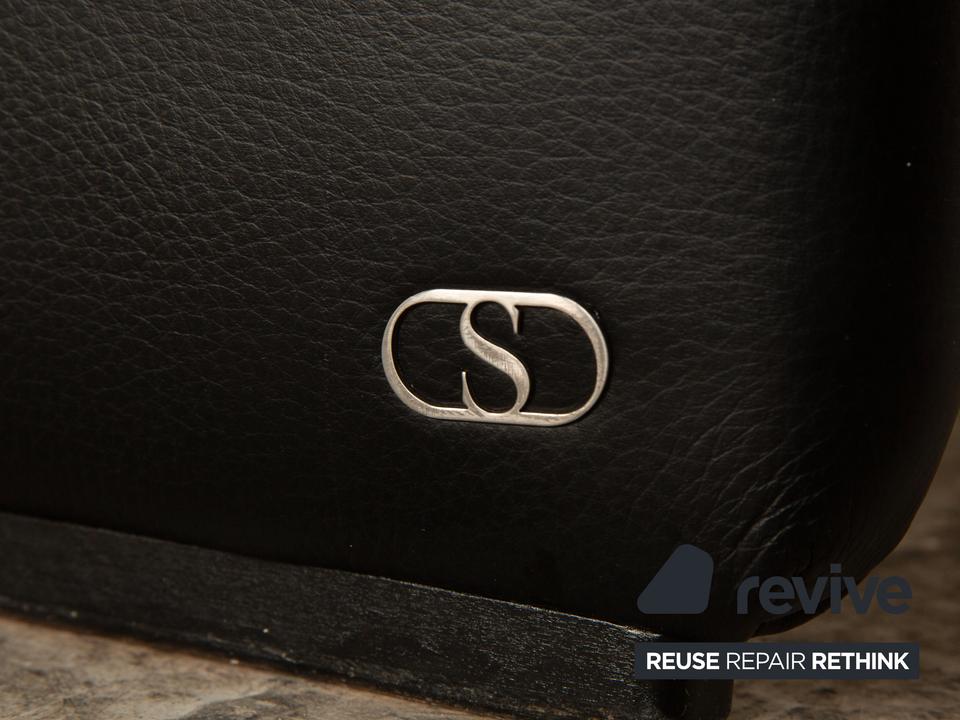 de Sede DS-2011 Leder Zweisitzer Schwarz Sofa Couch ✨ – Bild 5