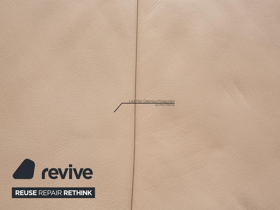 Koinor Rossini Leder Sofa Creme Zweisitzer Couch Funktion ✨ – Bild 6