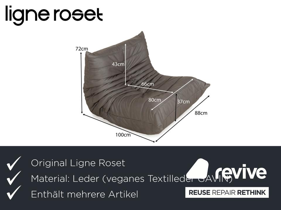 Ligne Roset Togo Ecksofa Sofa Garnitur Textilleder Vegan ✨ – Bild 4