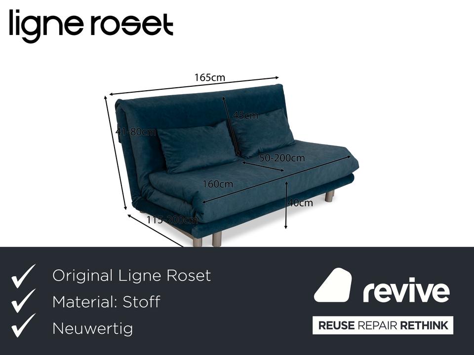 Ligne Roset Multy Dreisitzer Blau Petrol Schlafsofa Couch Sofa ✨ – Bild 2