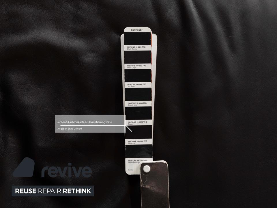 de Sede DS-76 Leder Zweisitzer Schwarz Sofa Couch manuelle ✨ – Bild 11