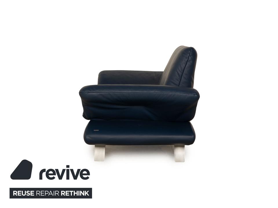 Koinor Rossini Leder Zweisitzer Blau manuelle Funktion Sofa ✨ – Bild 9