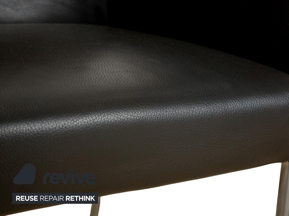 4er Garnitur bert plantagie ARC-E Leder Stuhl Anthrazit Esszimmer – Bild 3