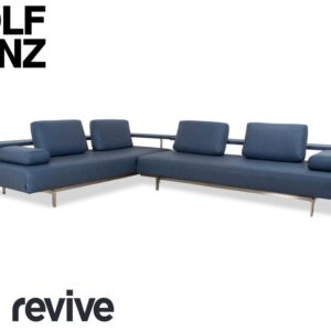 Rolf Benz Dono 6100 veganes Leder Ecksofa Blau Sofa Couch ✨