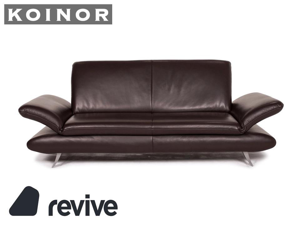 Koinor Rossini Leder Sofa Braun Dunkelbraun Zweisitzer manuelle ✨