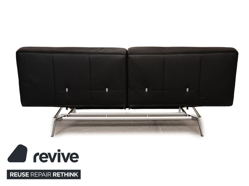 ligne roset Smala Leder Sofa Schwarz Dreisitzer Couch Funktion ✨ – Bild 9