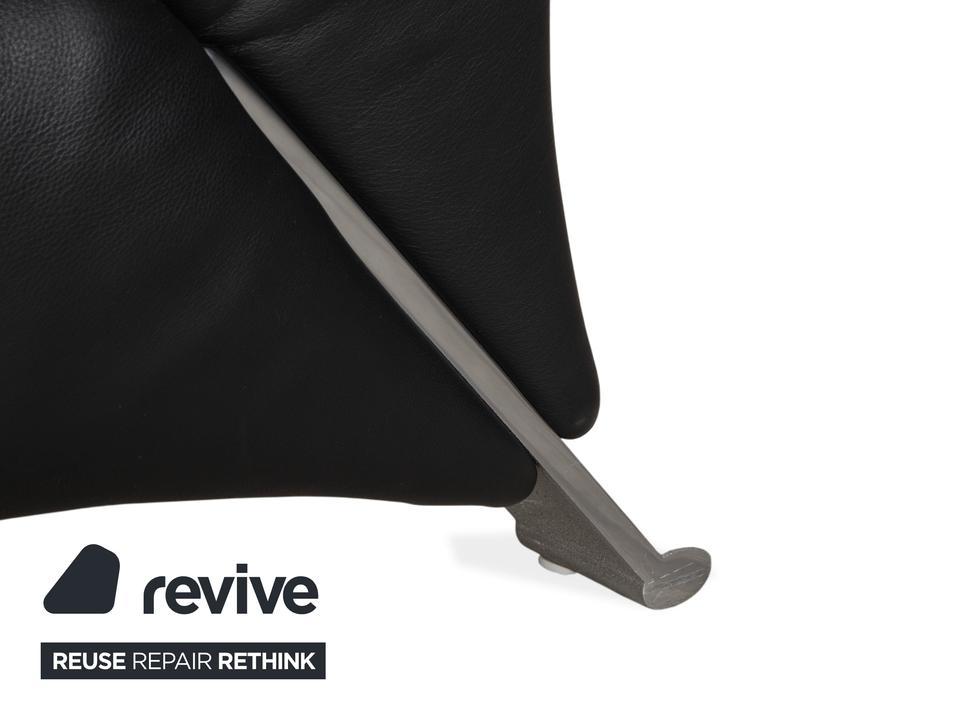 Rolf Benz 322 Leder Zweisitzer Schwarz Sofa Couch – Bild 5