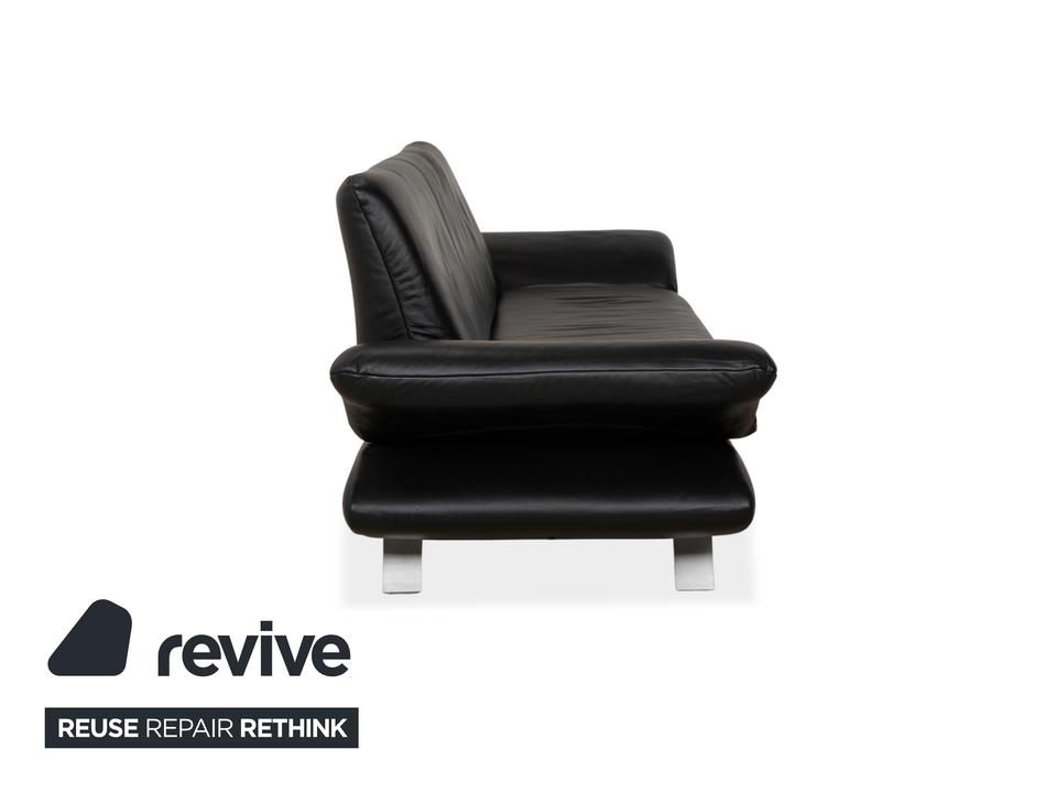 Koinor Rossini Dreisitzer Leder Sofa Dunkelblau manuelle – Bild 12