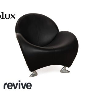 Leolux Papageno Leder Sessel Schwarz ✨