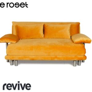 Ligne Roset Multy Stoff Dreisitzer Gelb Gold mit Armlehnen ✨