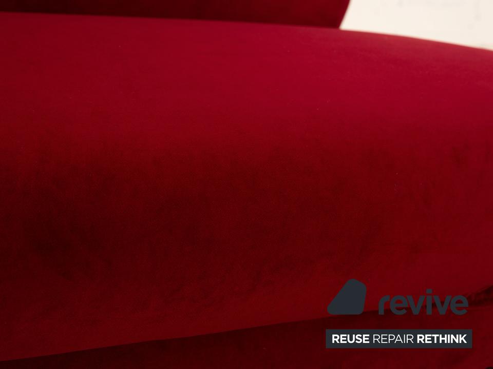 Bretz Gaudi Stoff Dreisitzer Recamiere Rot Sofa Couch Neubezug ✨ – Bild 3