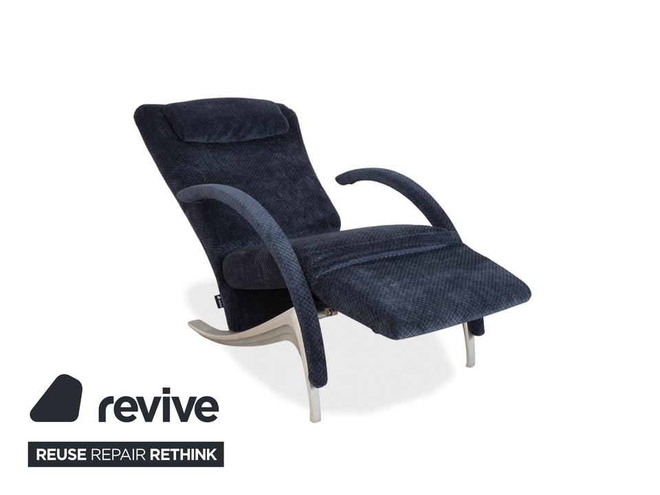 Rolf Benz 3100 Stoff Sessel Blau Neubezug manuelle Funktion ✨ – Bild 4