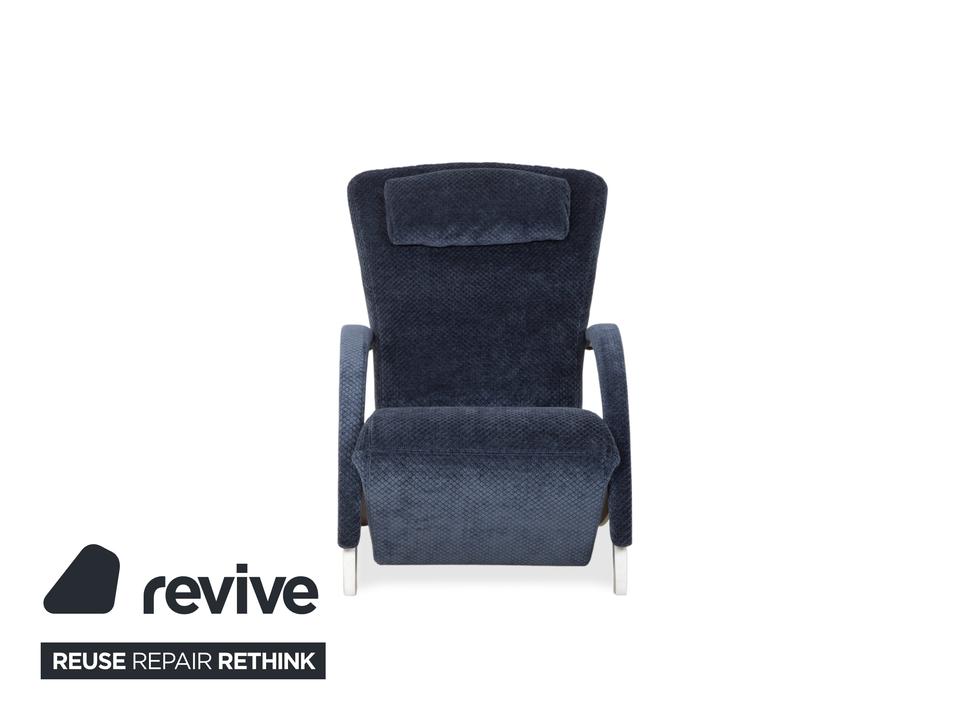 Rolf Benz 3100 Stoff Sessel Blau Neubezug manuelle Funktion ✨ – Bild 12