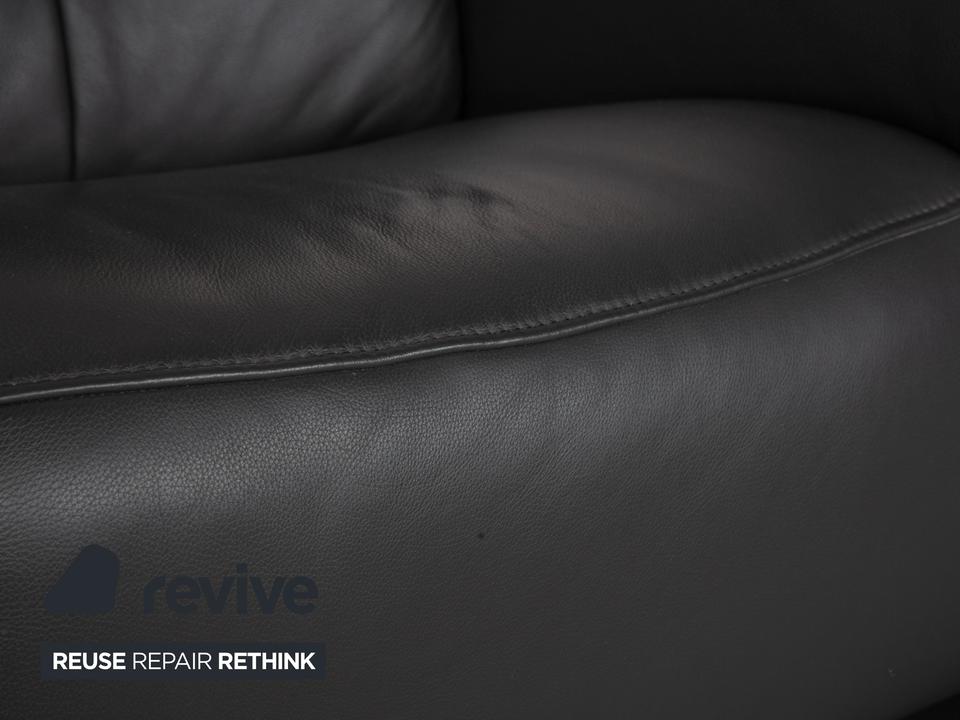 Mondo Varia Leder Zweisitzer Dunkelgrau Anthrazit manuelle – Bild 11