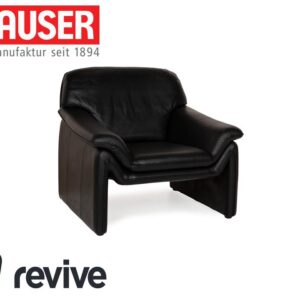 Laauser Atlanta Leder Sessel Schwarz ✨
