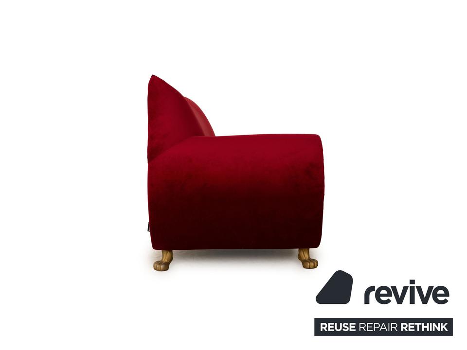 Bretz Gaudi Stoff Dreisitzer Recamiere Rot Sofa Couch Neubezug ✨ – Bild 6