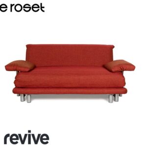 Ligne Roset Multy Stoff Dreisitzer Rot Braun Schlaffunktion ✨