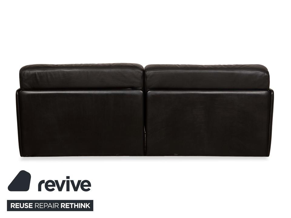de Sede DS-76 Leder Zweisitzer Schwarz Sofa Couch manuelle ✨ – Bild 14