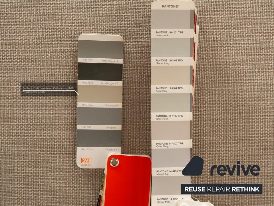 Wittmann Colli Stoff Dreisitzer Hellgrau manuelle Funktion Sofa ✨ – Bild 5