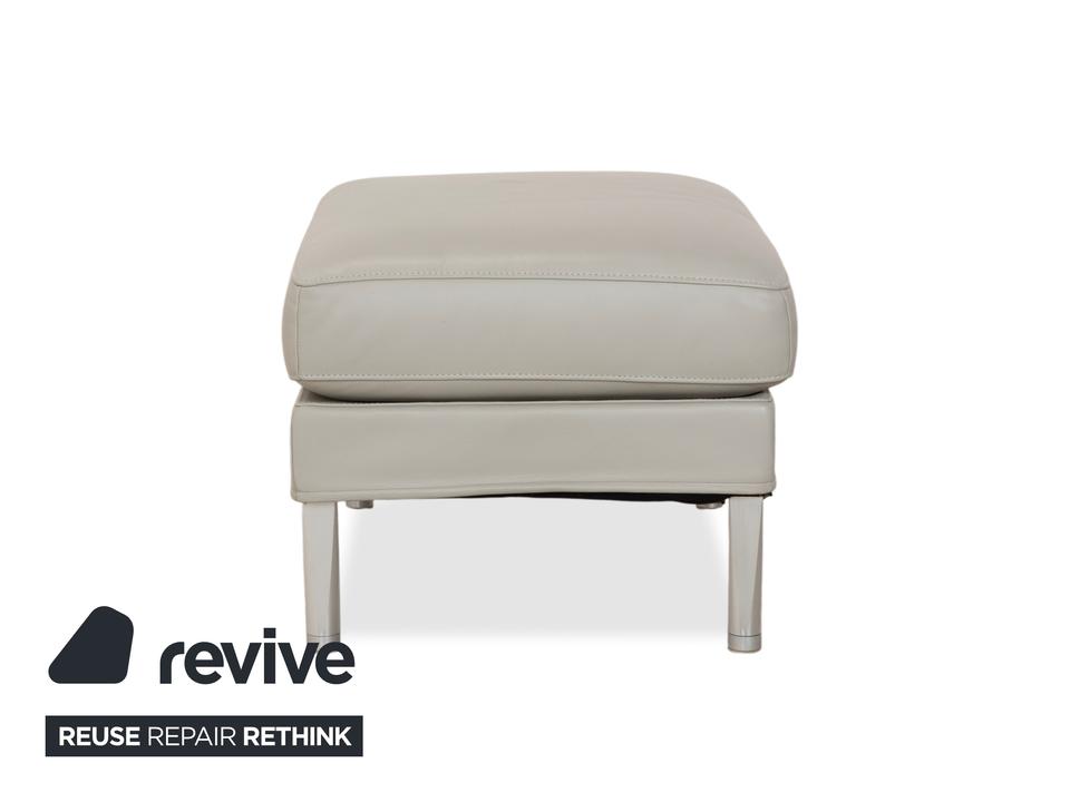 FSM Clarus Leder Hocker Grau Kiesel – Bild 9