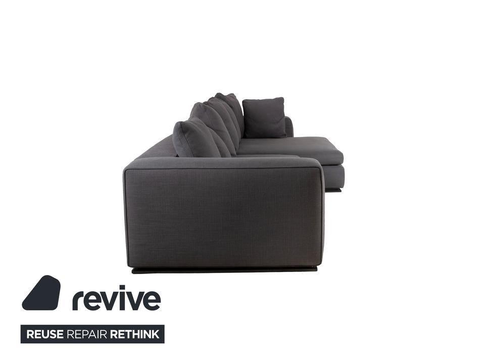 Minotti Stoff Ecksofa Grau Sofa Couch – Bild 12