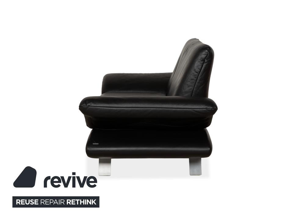 Koinor Rossini Zweisitzer Leder Sofa Schwarz manuelle Funktion – Bild 13