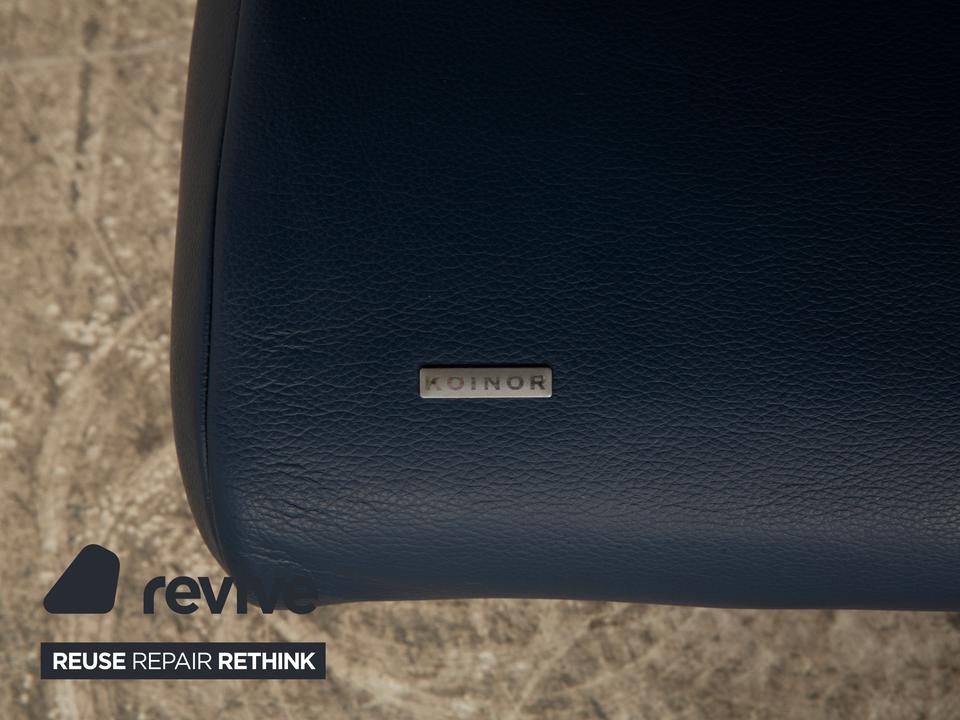 Koinor Rossini Leder Zweisitzer Blau manuelle Funktion Sofa ✨ – Bild 6