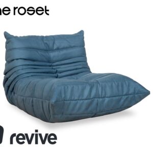 Ligne Roset Togo Sessel Blau Petrol Stoff Loungechair Neubezug ✨