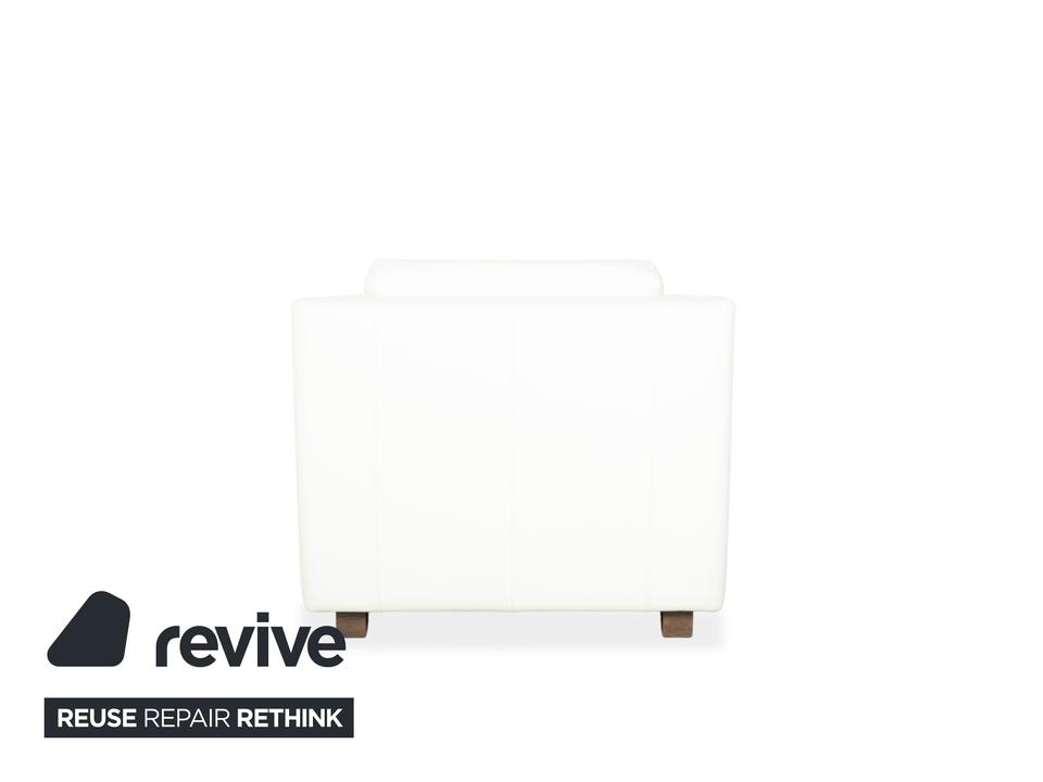 Rolf Benz 350 Leder Sessel Weiß Creme – Bild 11
