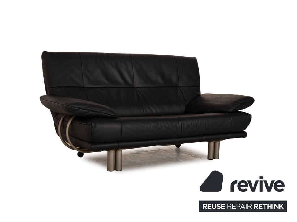 Rolf Benz BMP 418 Leder Zweisitzer Blau Dunkelblau Sofa Couch ✨ – Bild 7