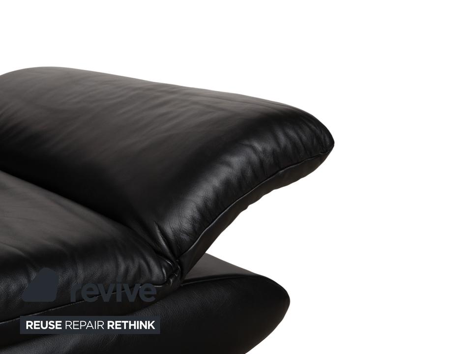 Koinor Rossini Dreisitzer Leder Sofa Dunkelblau manuelle – Bild 6