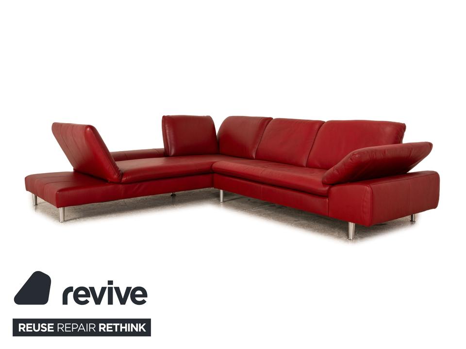 Willi Schillig Loop Leder Ecksofa Rot manuelle Funktion ✨ – Bild 3