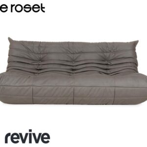 Ligne Roset Togo Textilleder Vegan Dreisitzer Grau Neubezug ✨