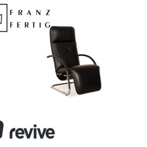 Franz Fertig Fino Leder Sessel Schwarz manuelle Funktion ✨