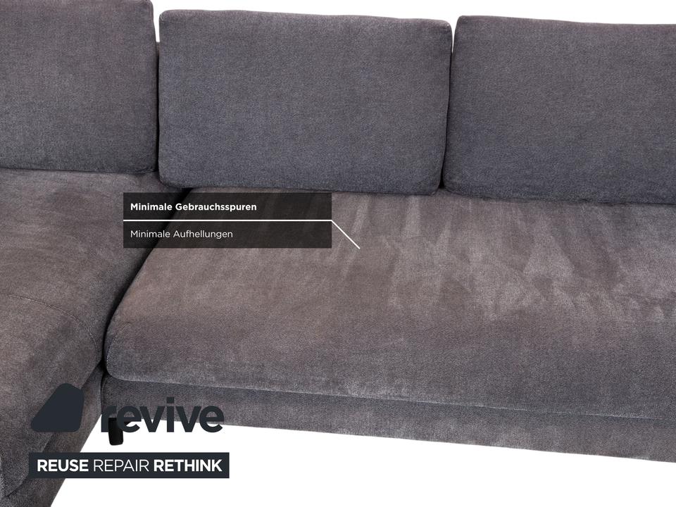 Rolf Benz Nuvola Stoff Ecksofa Grau Anthrazit Sofa Couch – Bild 9