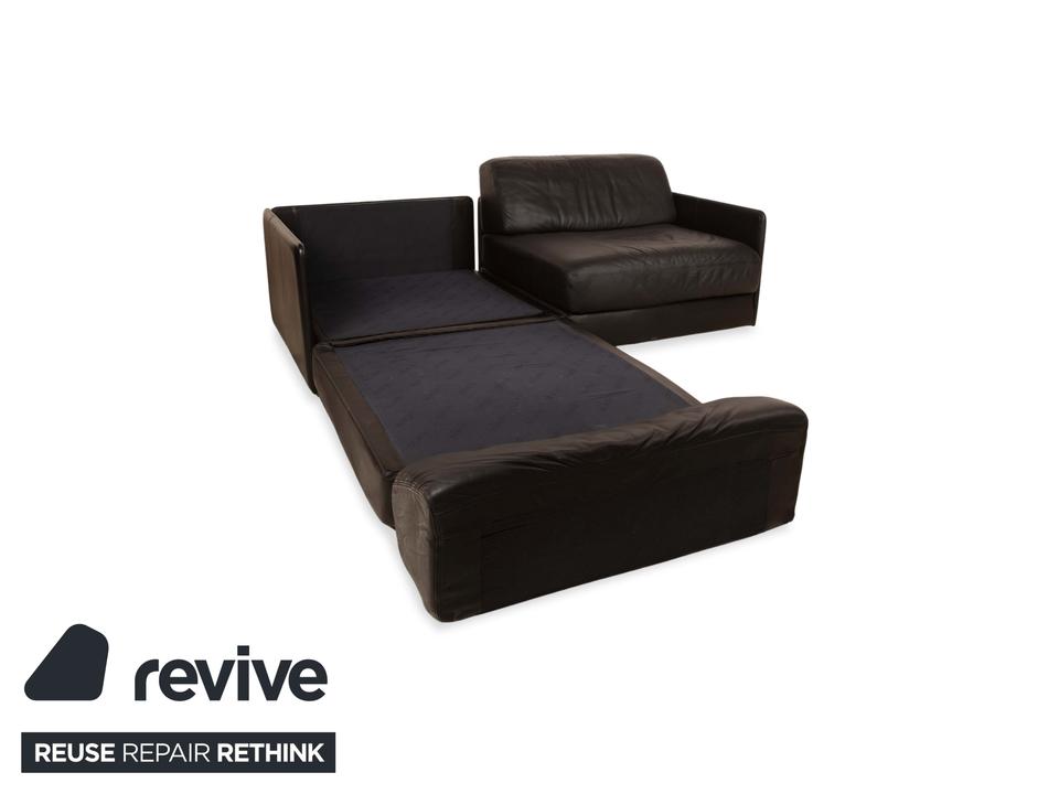 de Sede DS-76 Leder Zweisitzer Schwarz Sofa Couch manuelle ✨ – Bild 4