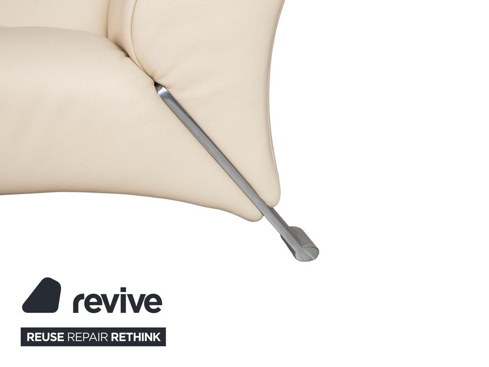 Rolf Benz 322 Leder Zweisitzer Creme Beige Sofa Couch – Bild 7