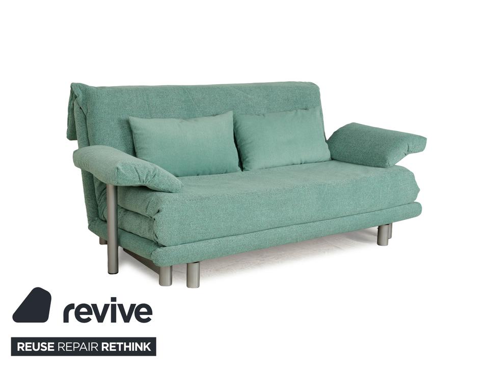 Ligne Roset Multy Stoff Dreisitzer Türkis Grün Sofa Couch ✨ – Bild 3